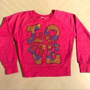 Girls size 6 lightweight sweatshirt